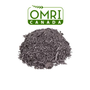 pile of all natural soil developer on white background with green omri logo